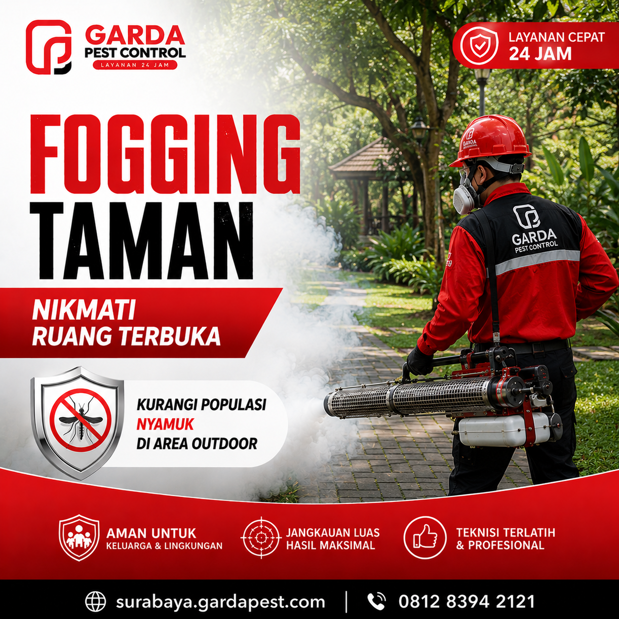Layanan Fogging Nyamuk Profesional Surabaya untuk Lingkungan Bebas Nyamuk