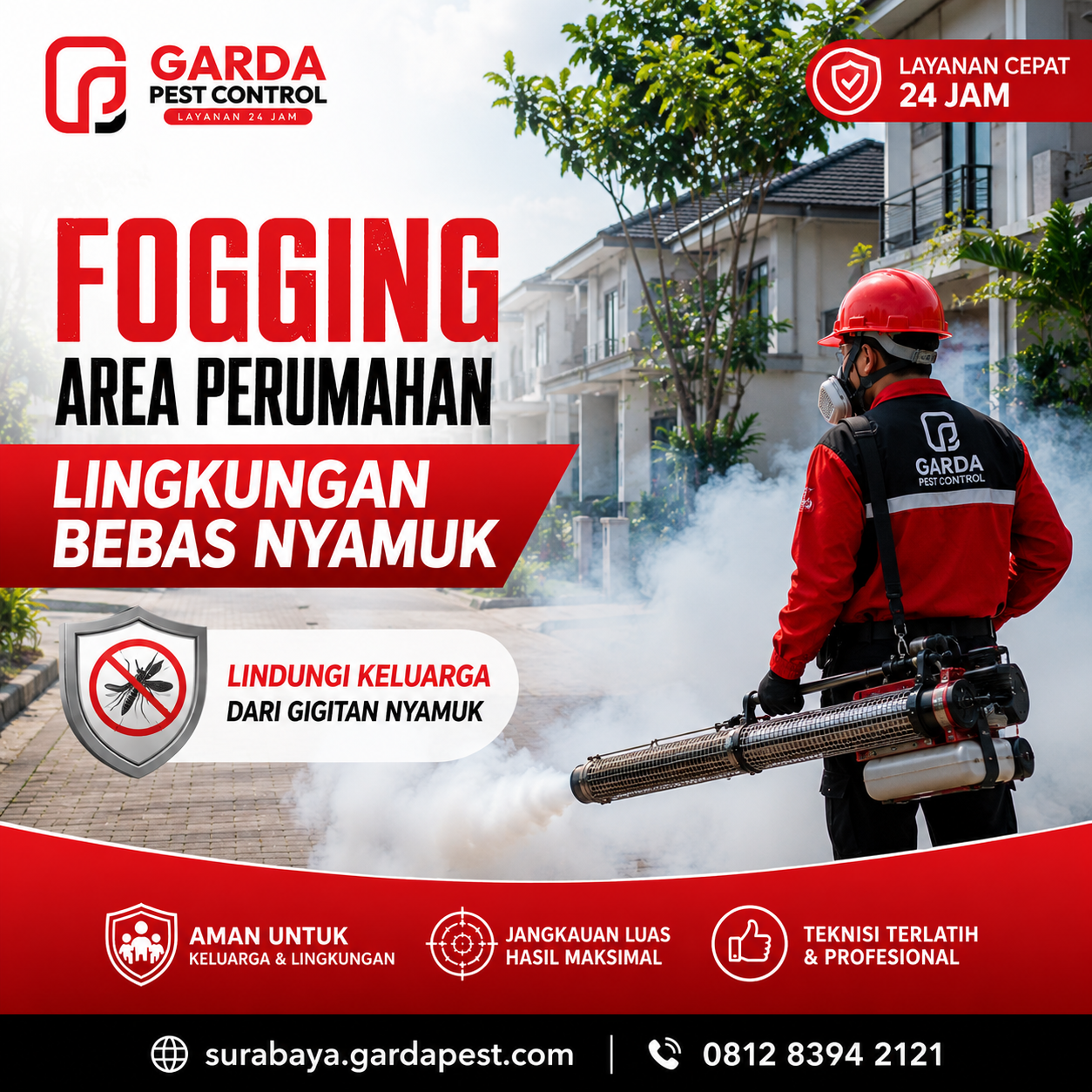 Layanan Fogging Nyamuk Profesional Surabaya untuk Lingkungan Bebas Nyamuk