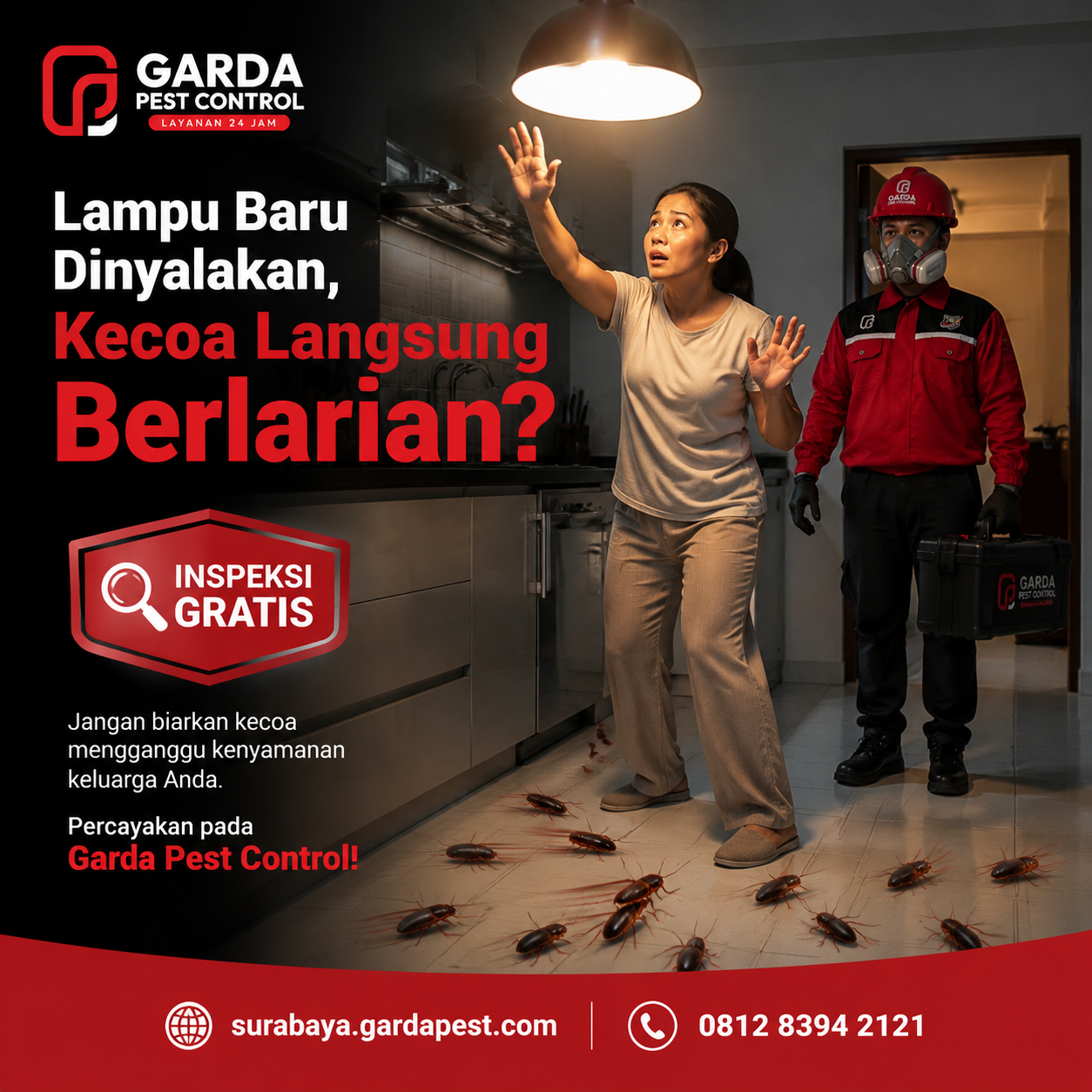 Biaya Jasa Pembasmi Kecoa di Surabaya: Rincian Tarif dan Layanan