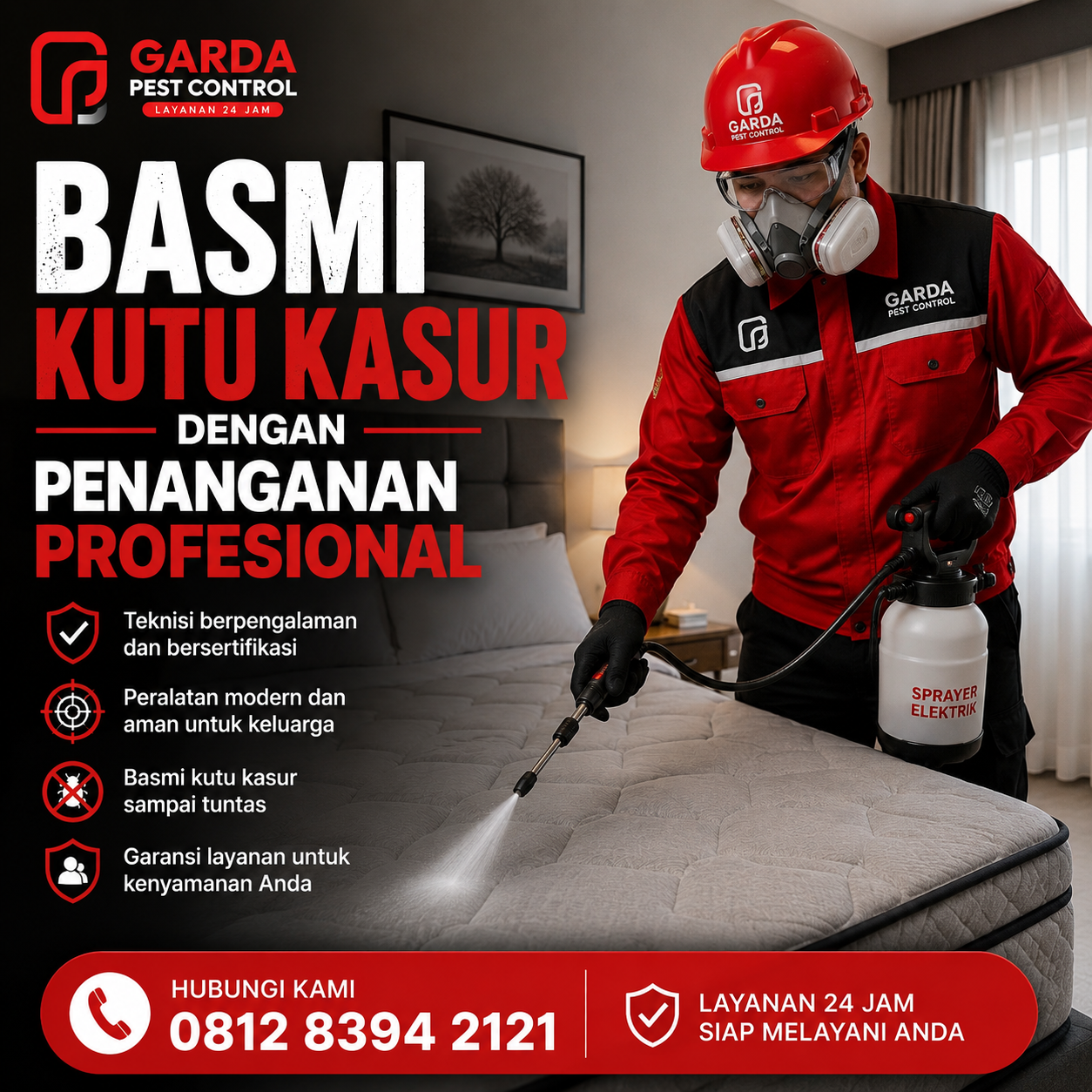 Jasa Pembasmi Kutu Busuk Hotel dan Kost Surabaya