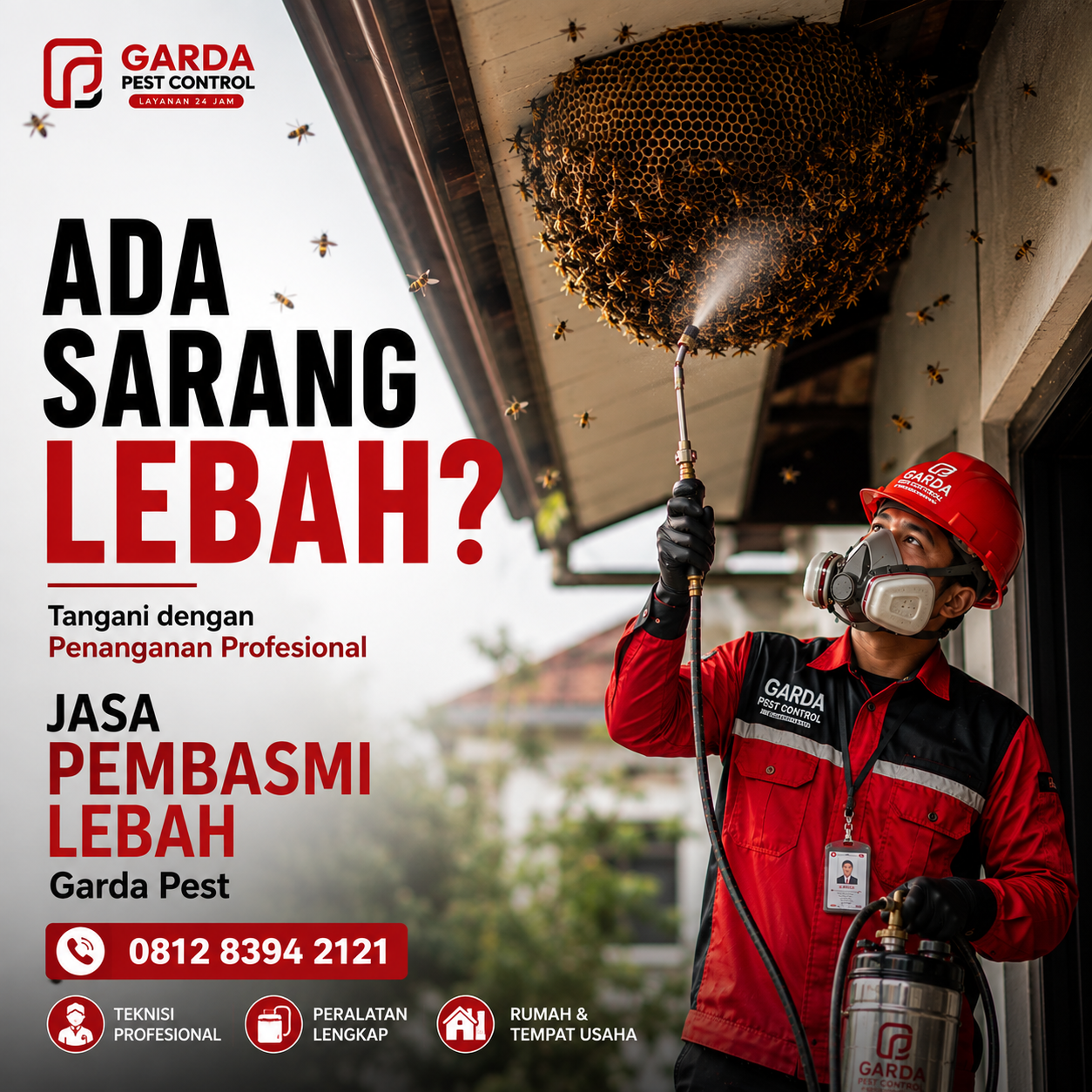 Jasa Pembasmi Lebah Surabaya Terpercaya untuk Penanganan Sarang Aman dan Cepat